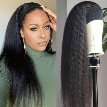 Kinky Straight Human Hair Wigs